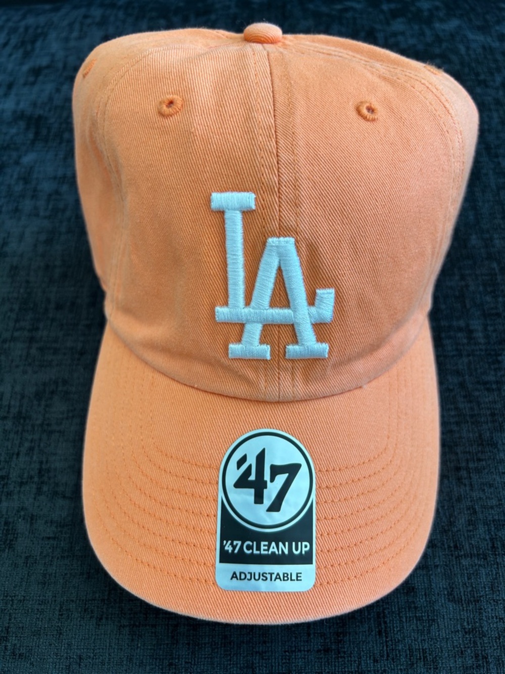 NEW ‘47 Brand Orange Los Angeles Dodgers Logo Baseball Adjustable Cap